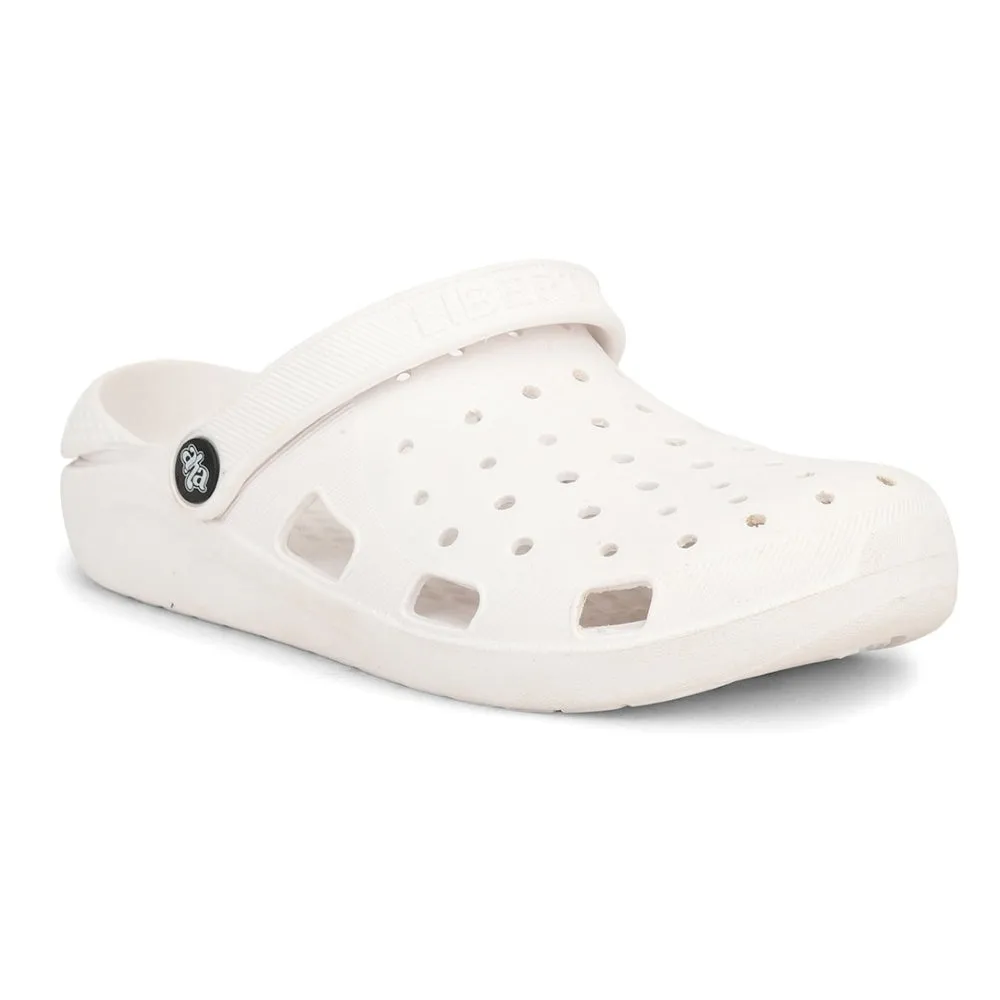 A-HA White Slingback Clogs For Women LPMXT-801 By Liberty