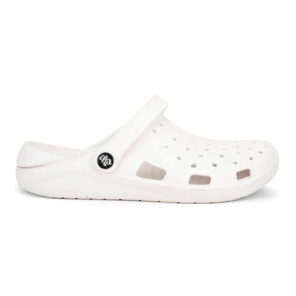 A-HA White Slingback Clogs For Women LPMXT-801 By Liberty