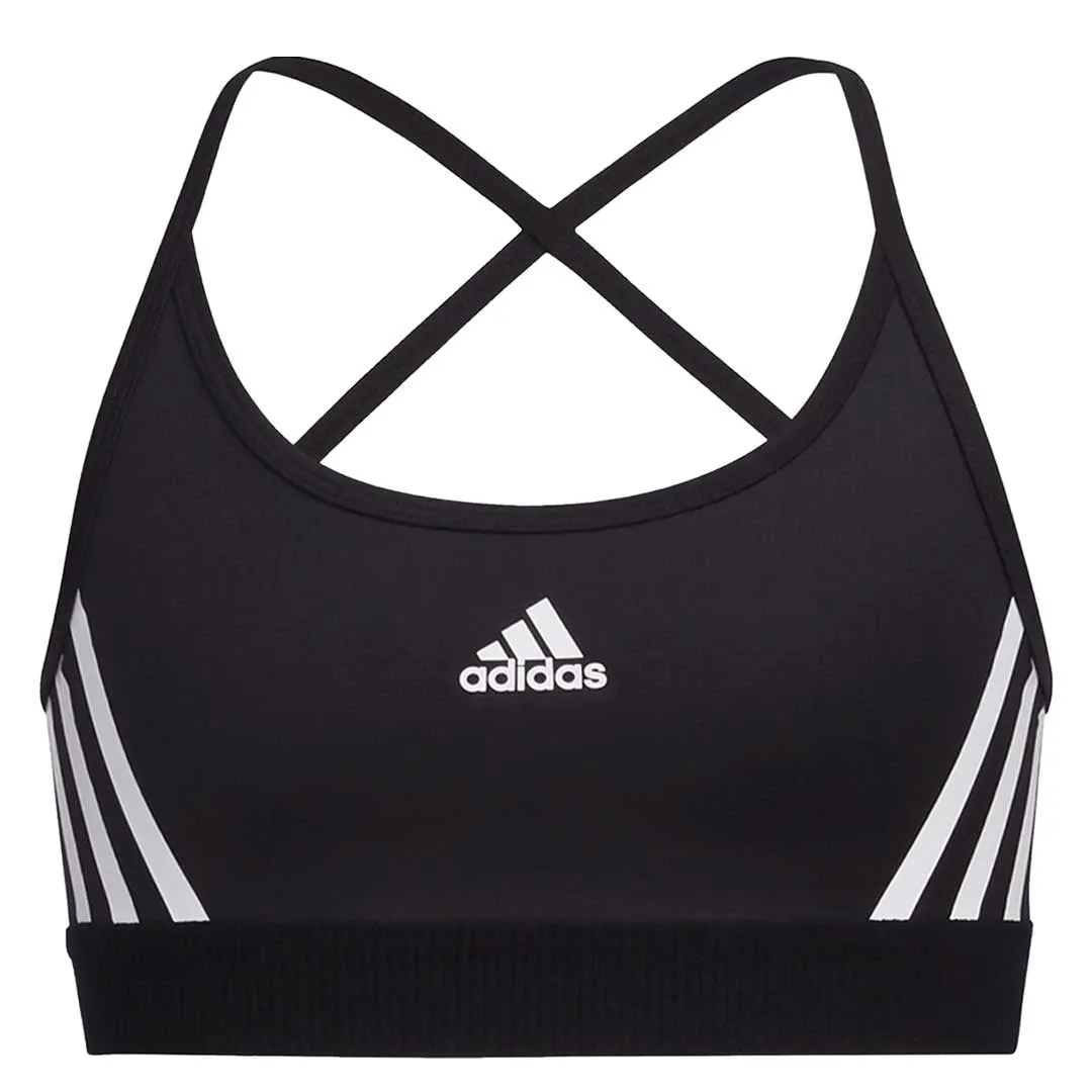 adidas - Girls' (Junior) All Me 3-Stripes Sports Bra (FZ8974)