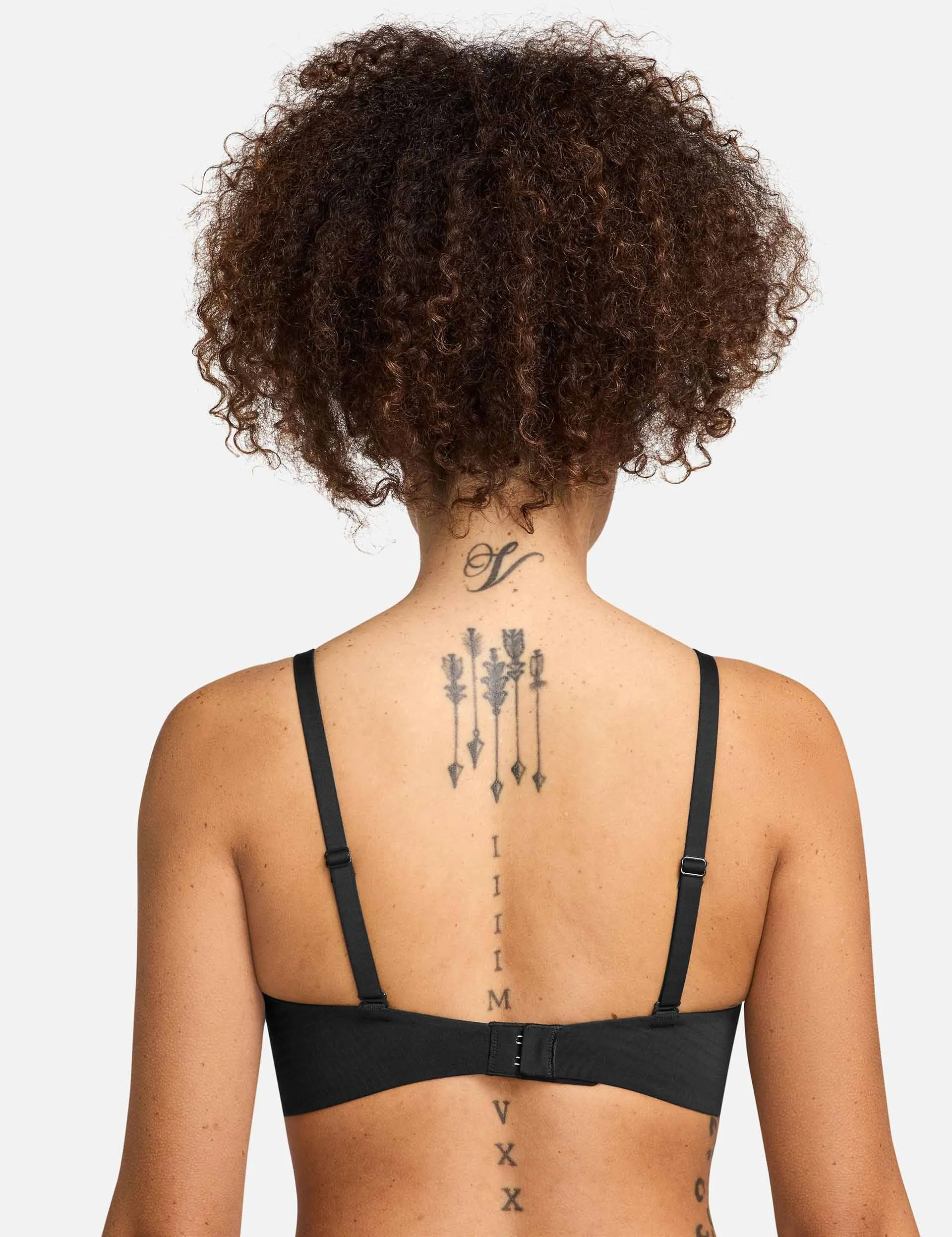 Alate Minimalist Convertible Bra - Black/Cool Grey