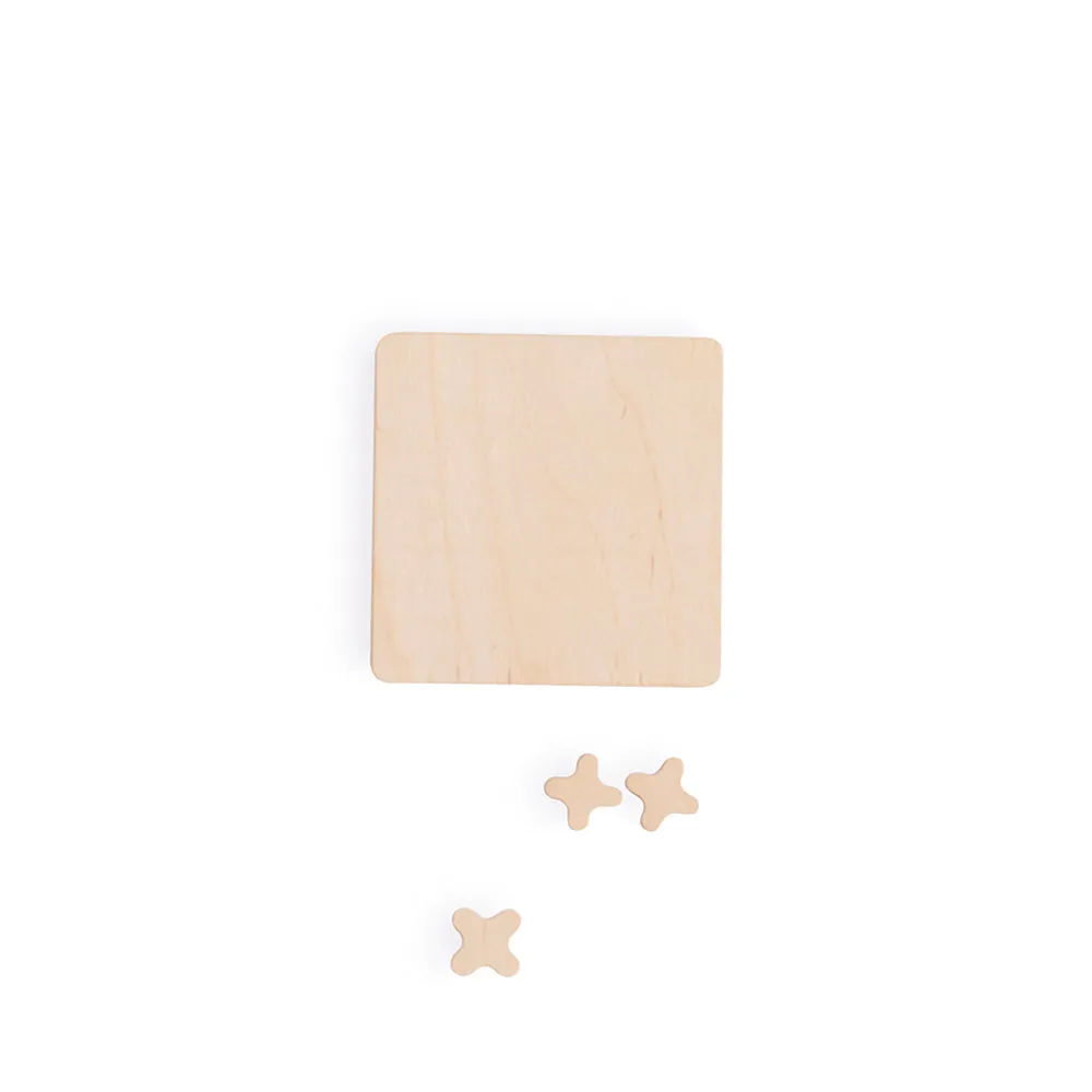 babai Wooden Classic Board Game Tic Tac Toe