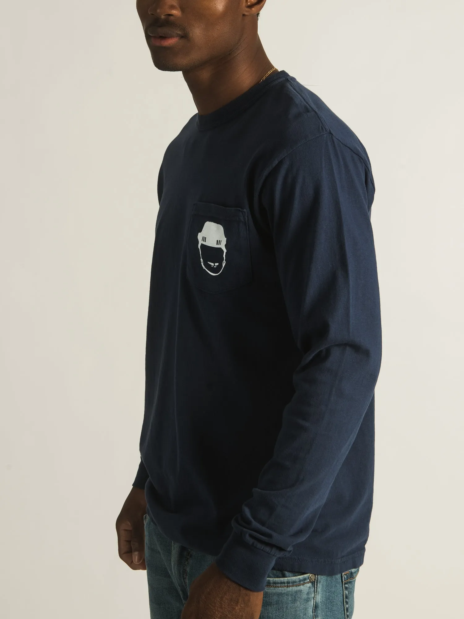 BARSTOOL SPORTS SPITTIN CHICLETS NBD HELMET LONG SLEEVE TEE - CLEARANCE