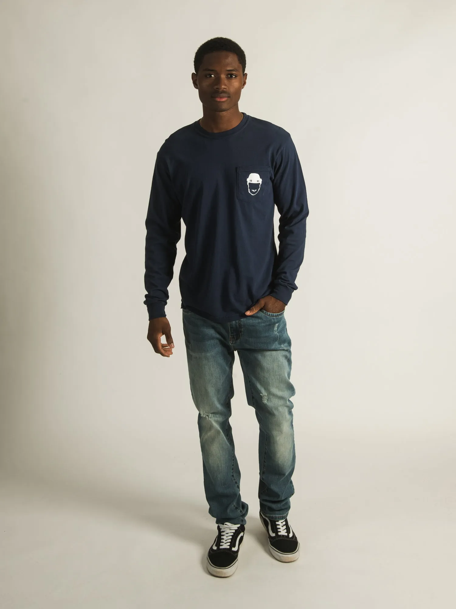 BARSTOOL SPORTS SPITTIN CHICLETS NBD HELMET LONG SLEEVE TEE - CLEARANCE