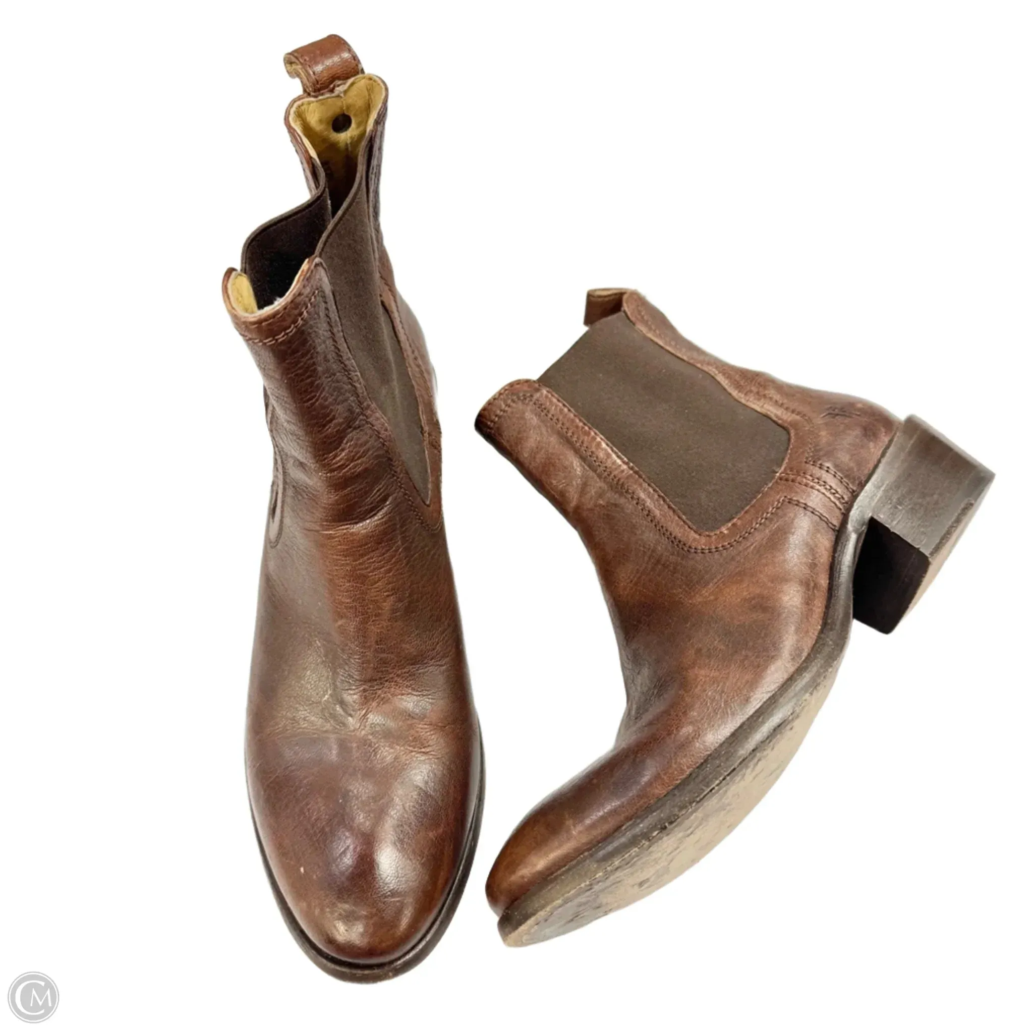 Boots Designer By Frye In Brown, Size: 8.5