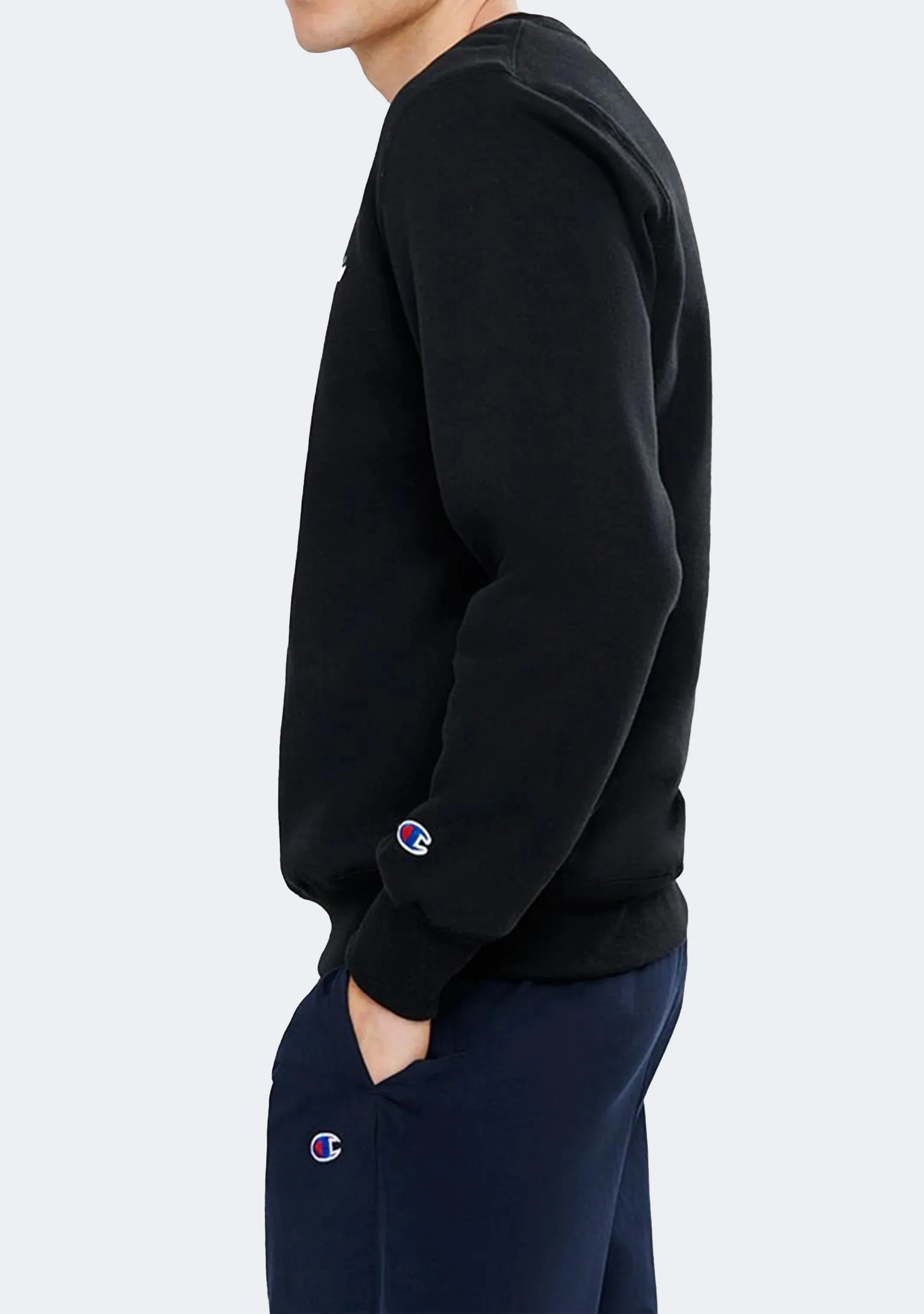 Champion Men’s Script Crew Black