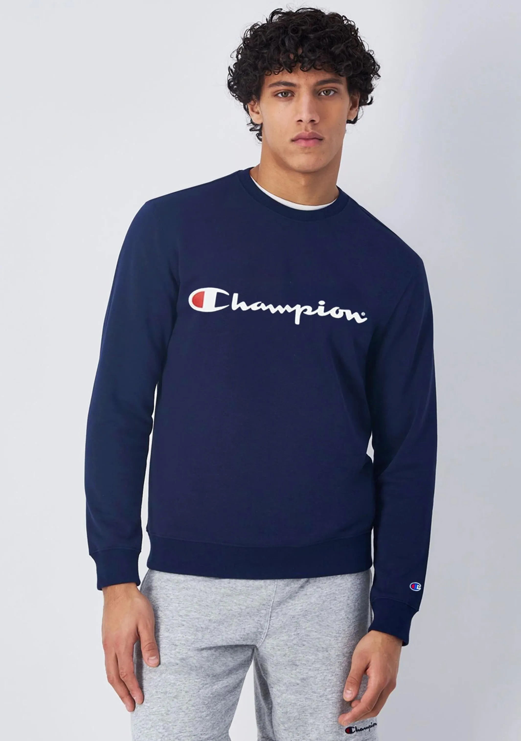 Champion Men’s Script Crew Navy