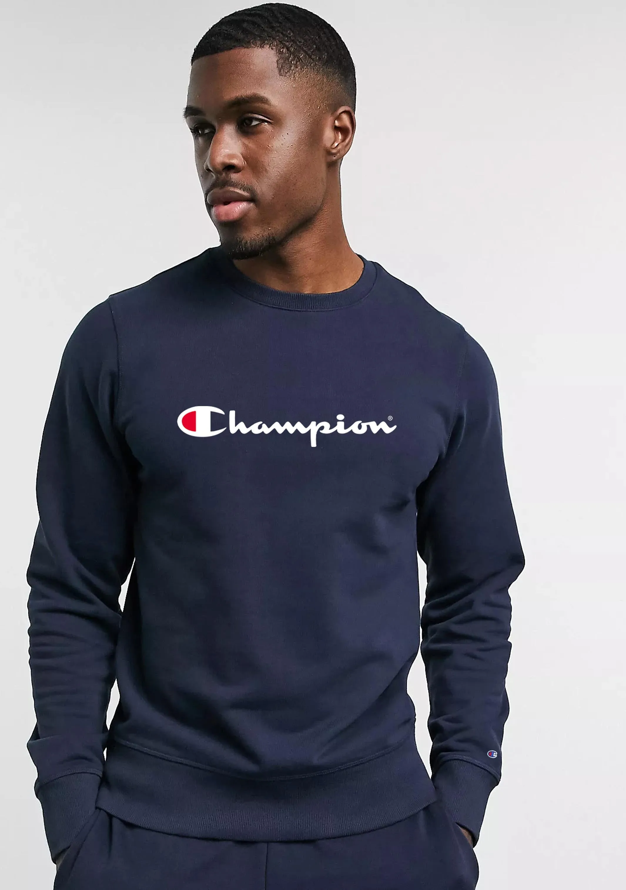Champion Men’s Script Crew Navy