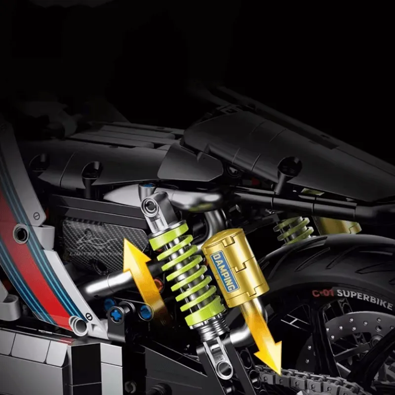 Explosion Mecha Sports Bike 2615pcs