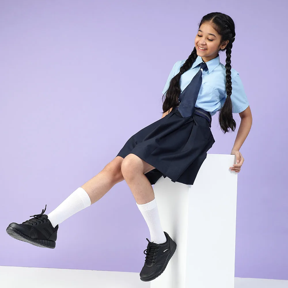 Force 10 Black Lacing Uniform School Shoes For Kids 9906-90GN By Liberty