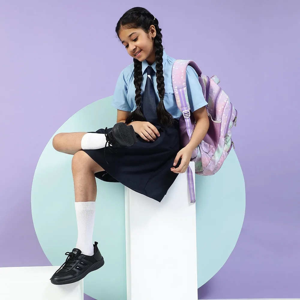 Force 10 Black Lacing Uniform School Shoes For Kids SKOLGAME-L By Liberty