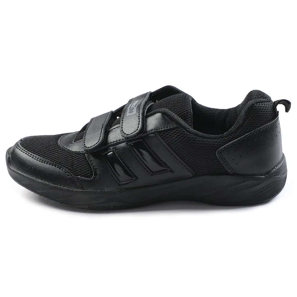 Force Black Non Lacing Uniform School Shoes For Kids SKOLGAME-V By Liberty