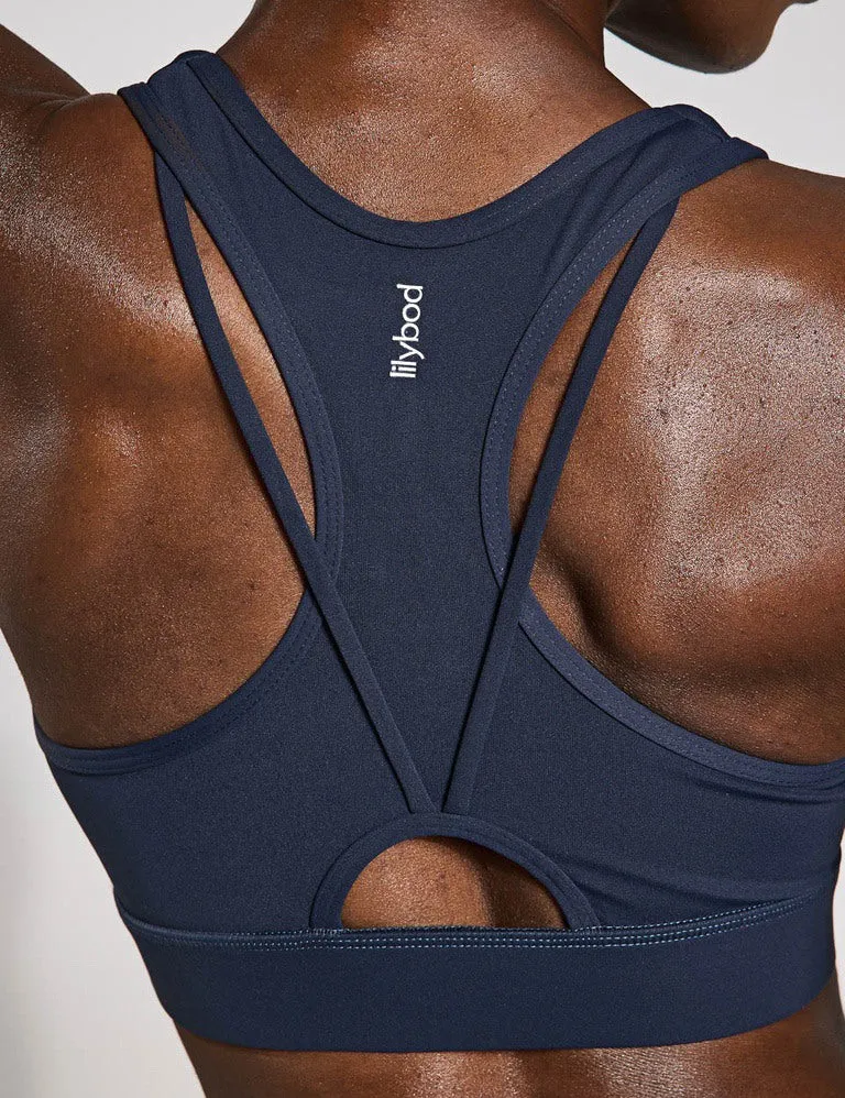 Frankie Cloud-Core Sports Bra - Navy Blue