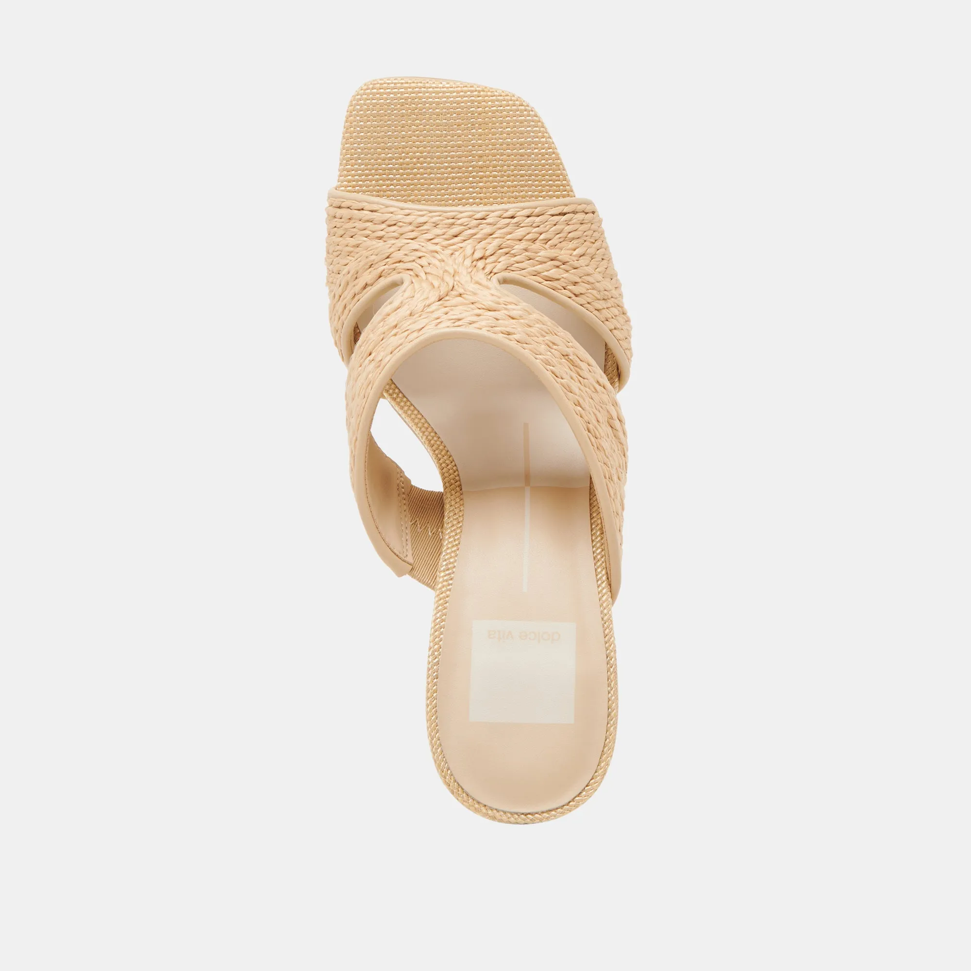 GITEL HEELS LT NATURAL RAFFIA