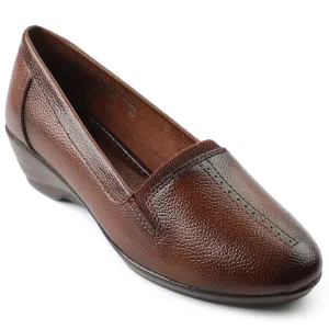 Healers Tan Ballerina Shoes For Women TLO-26 By Liberty