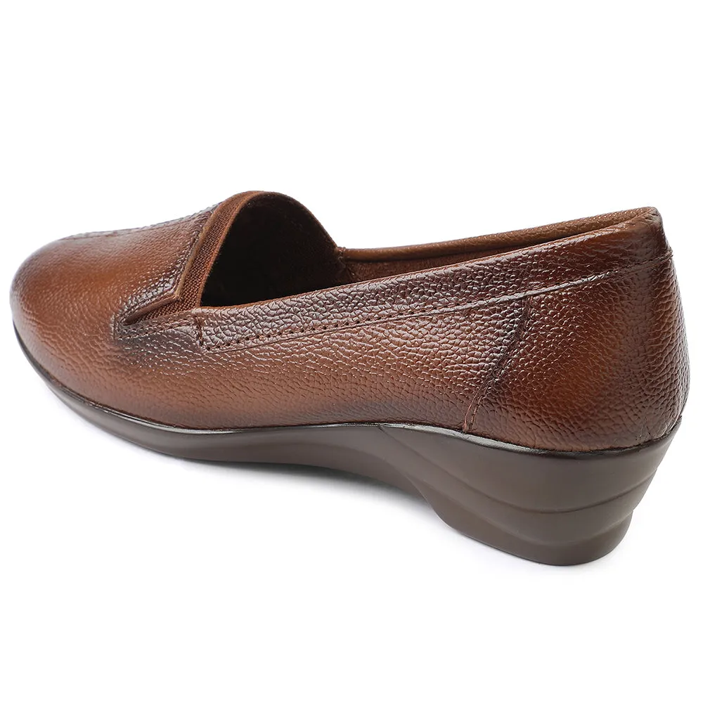 Healers Tan Ballerina Shoes For Women TLO-26 By Liberty
