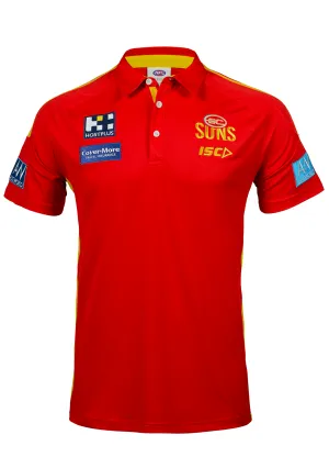 ISC Mens Gold Coast Suns 2020 Media Polo <BR> GS20POL01M