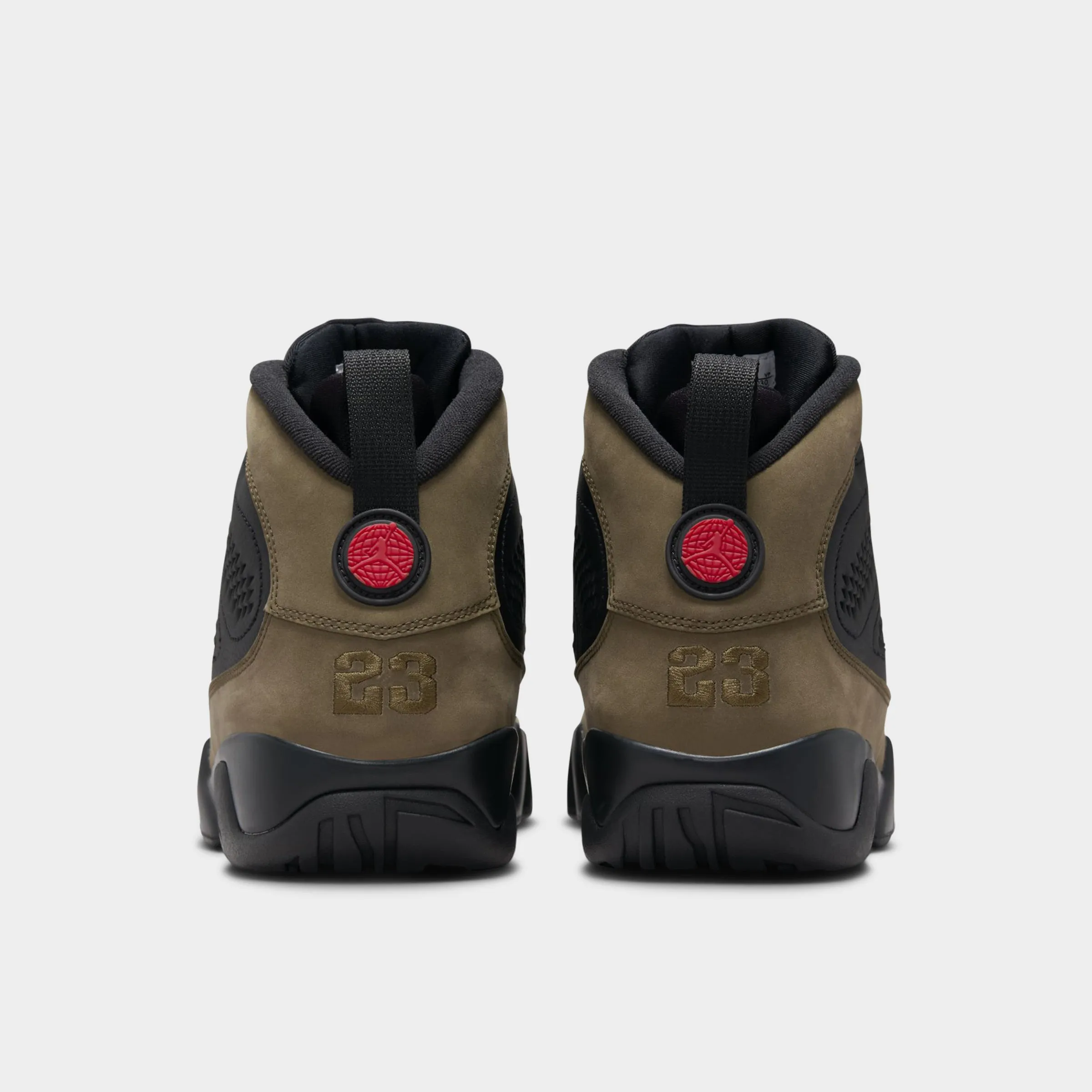 Jordan 9 Retro Black / True Red - Light Olive