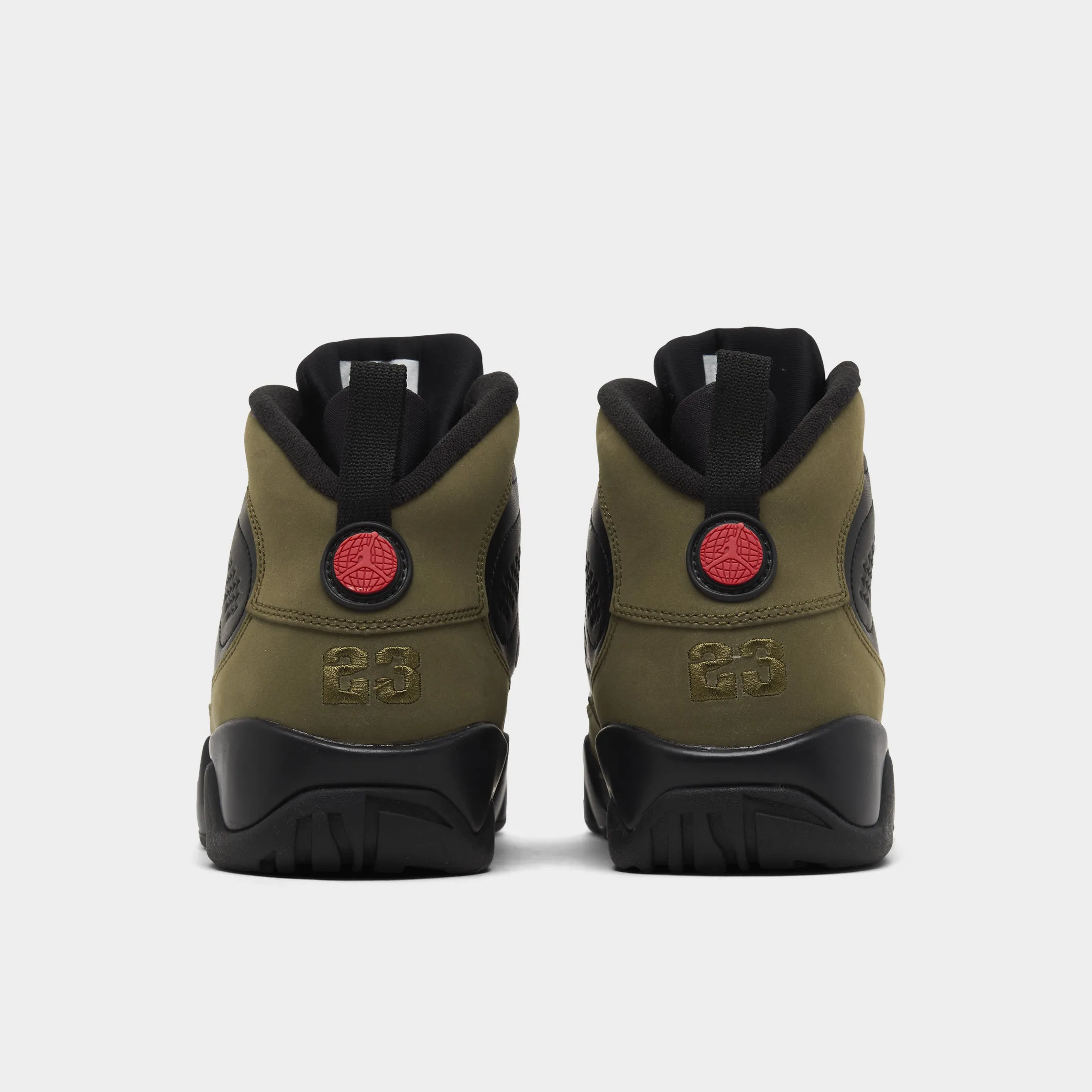 Jordan 9 Retro GS Black / True Red - Light Olive