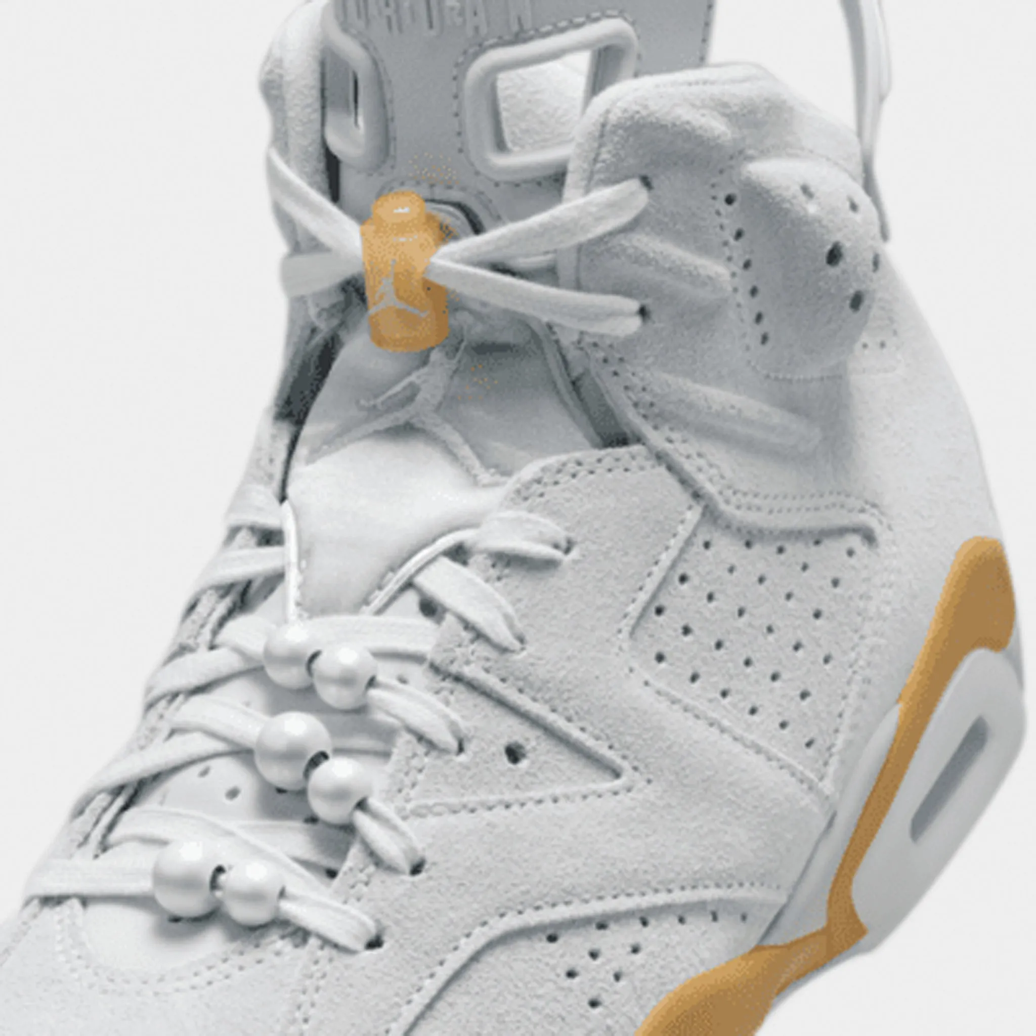 Jordan Women's 6 Retro Pure Platinum / Metallic Gold - Coconut Milk