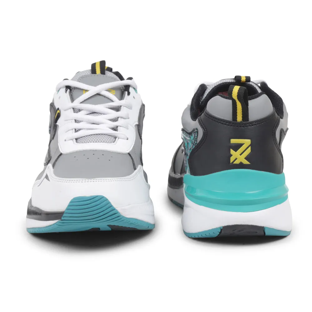 Leap7x By Liberty Men MONTEX-1 Grey Sports Lacing Shoes