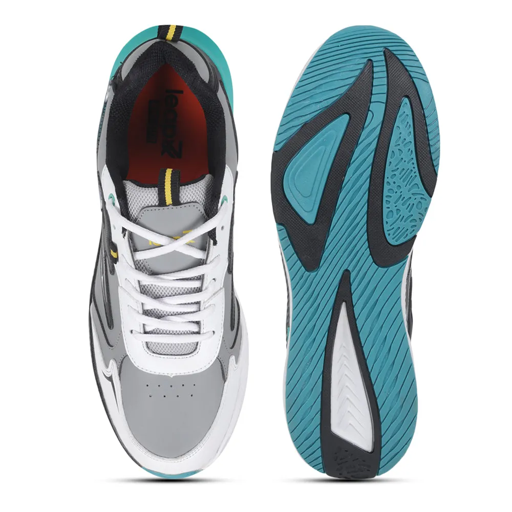 Leap7x By Liberty Men MONTEX-1 Grey Sports Lacing Shoes