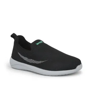 Leap7x Casual Black Non Lacing Shoes For Men RORY-10 By Liberty