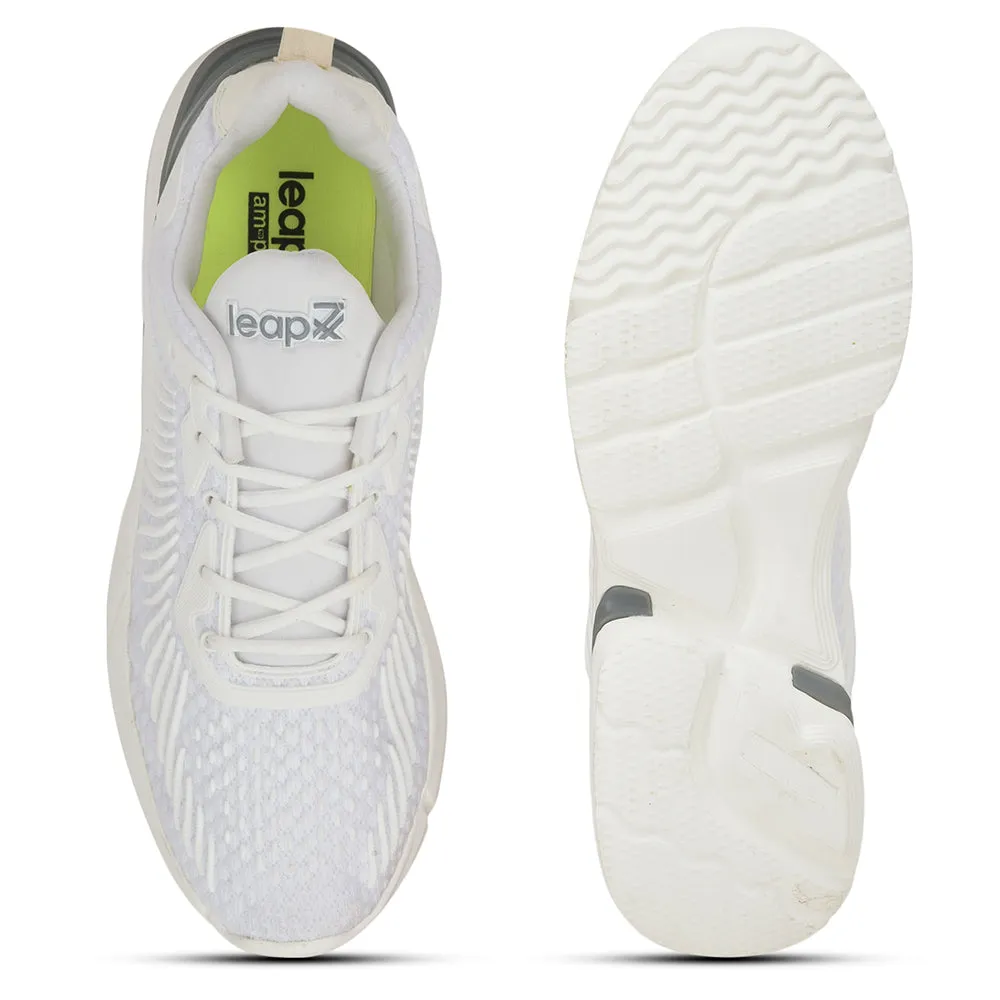 Leap7x Casual White Lacing Shoes For Men GESTURE By Liberty