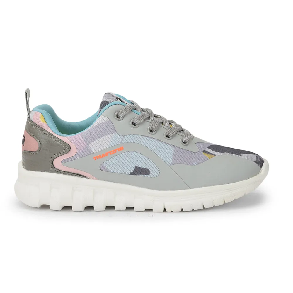 Leap7x Lace Up Grey Casual Shoes For Women CLARA By Liberty