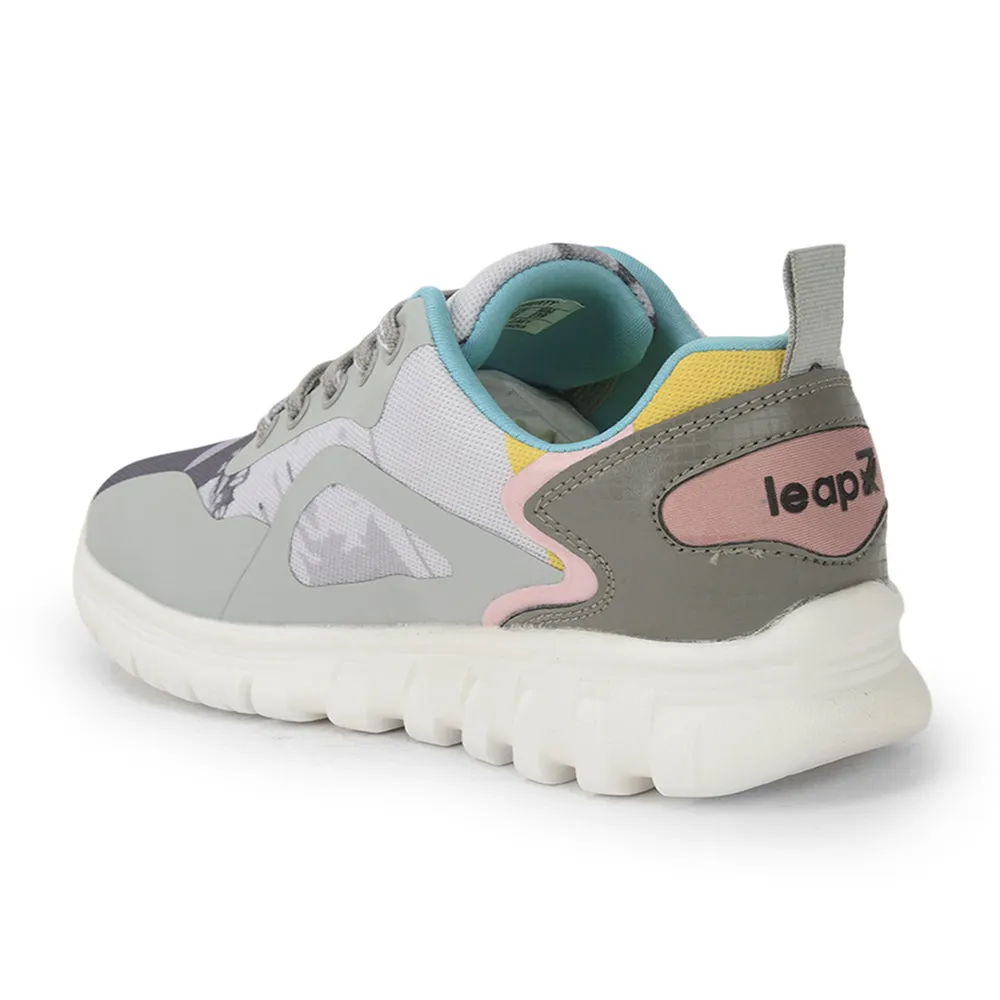 Leap7x Lace Up Grey Casual Shoes For Women CLARA By Liberty