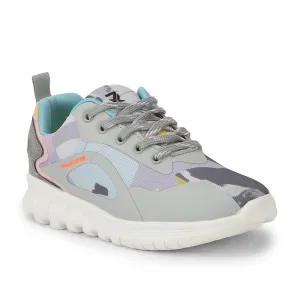 Leap7x Lace Up Grey Casual Shoes For Women CLARA By Liberty