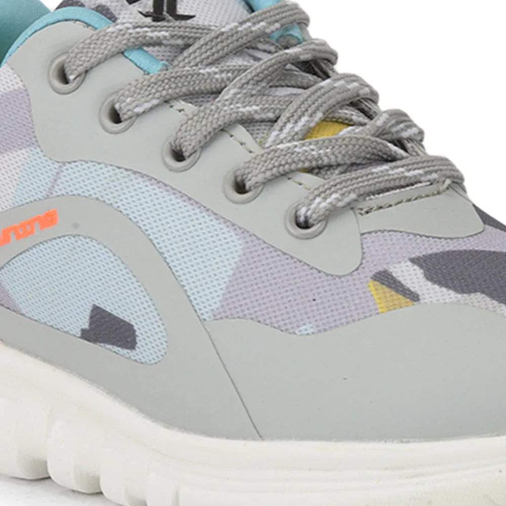 Leap7x Lace Up Grey Casual Shoes For Women CLARA By Liberty