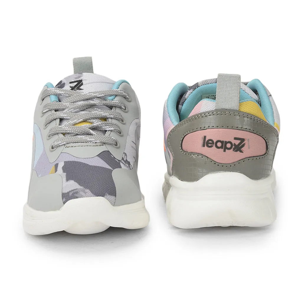 Leap7x Lace Up Grey Casual Shoes For Women CLARA By Liberty
