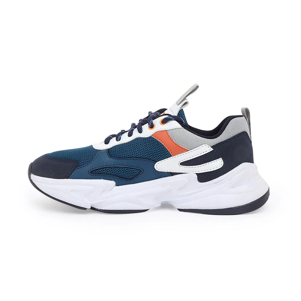 Leap7x Lacing Teal Blue Casual Shoes For Men JOSE By Liberty