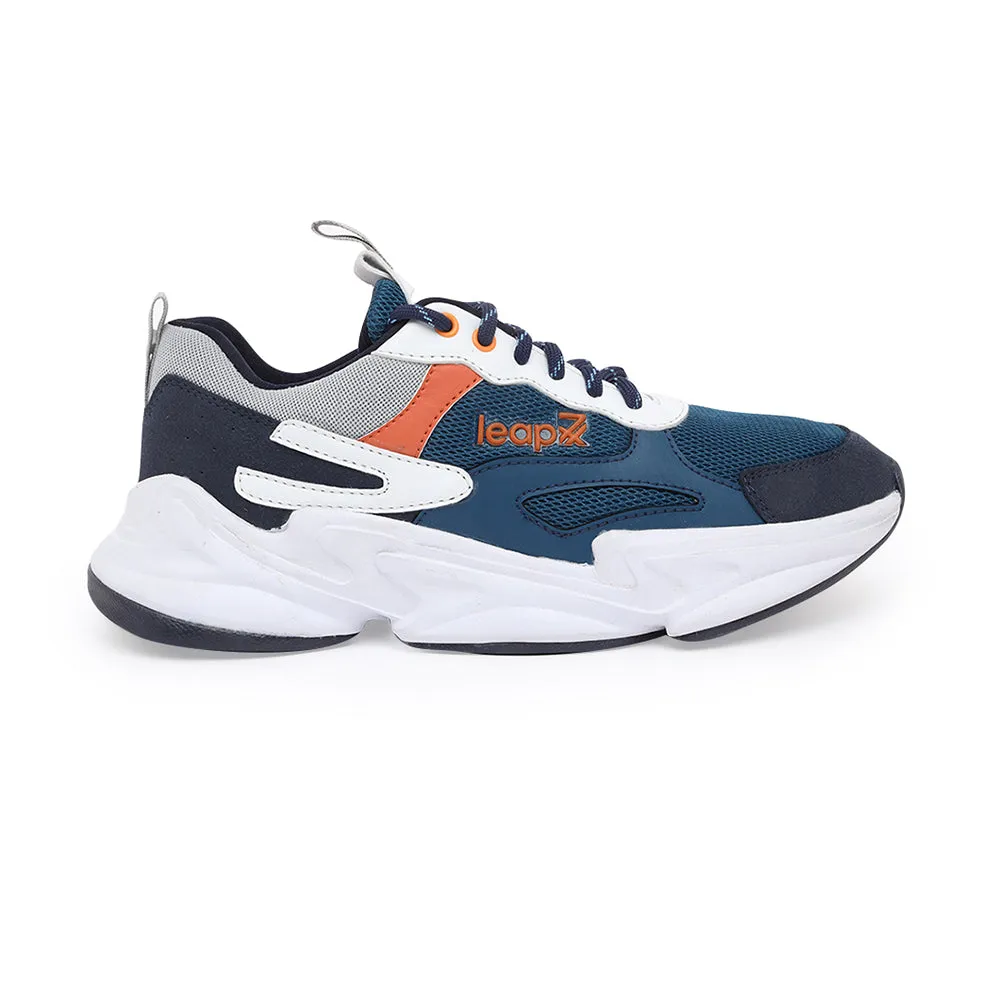 Leap7x Lacing Teal Blue Casual Shoes For Men JOSE By Liberty