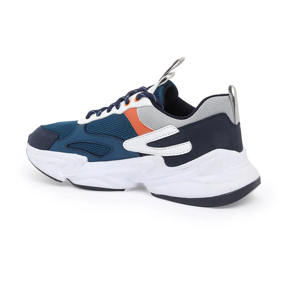 Leap7x Lacing Teal Blue Casual Shoes For Men JOSE By Liberty