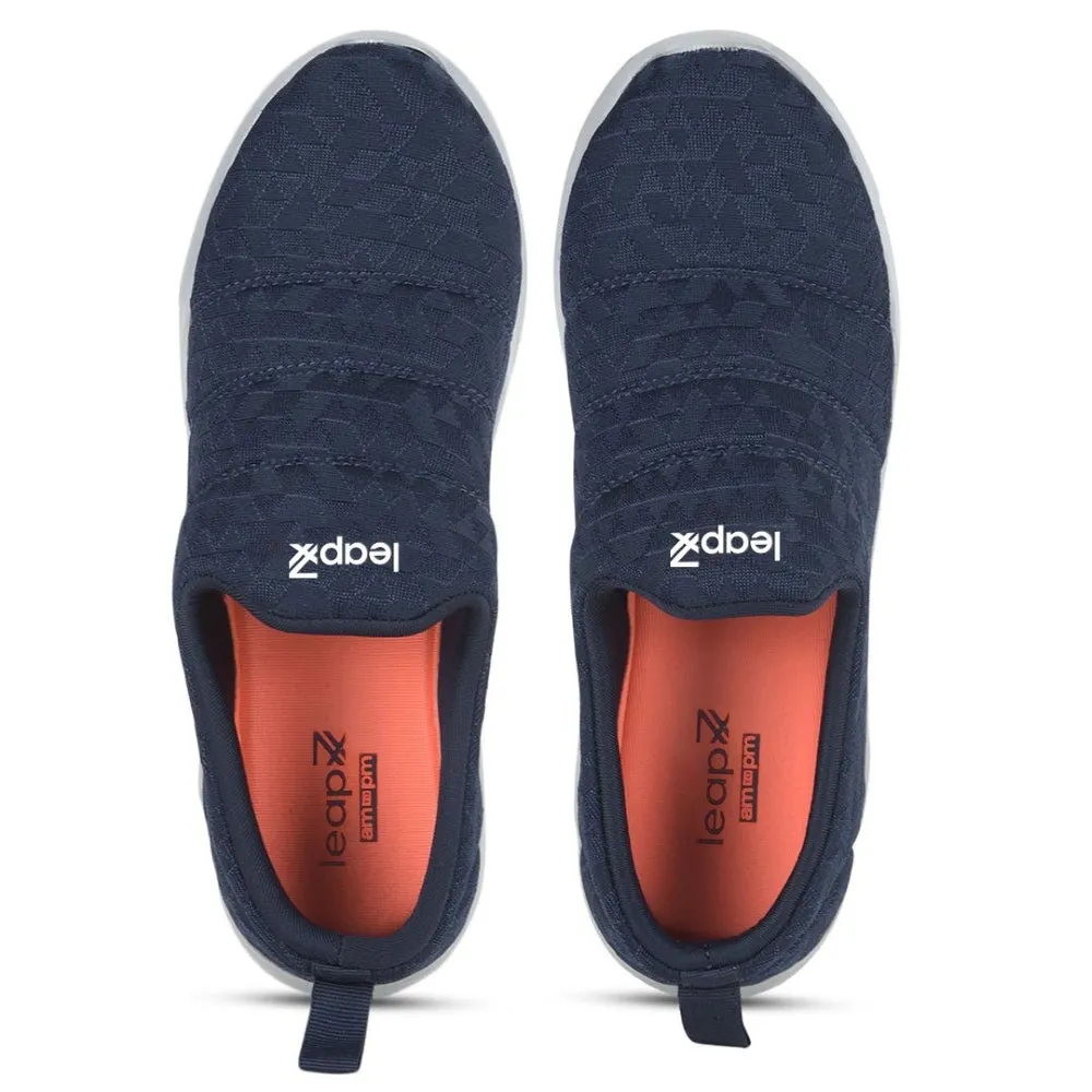 Leap7x Navy Blue Non Lacing Casual Shoes For Women AVILA-96 By Liberty