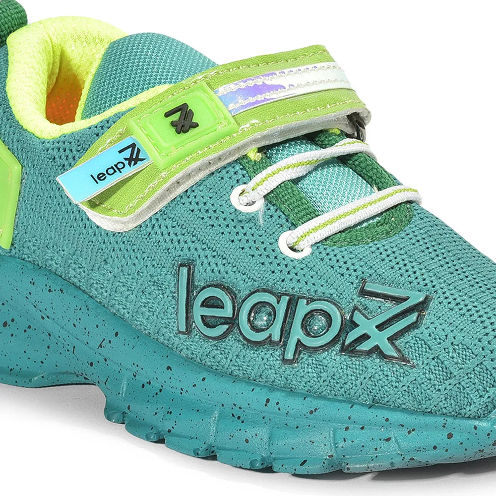 Leap7x Non Lacing Casual Shoes For Kids (S.Green) JEEVA-10 By Liberty