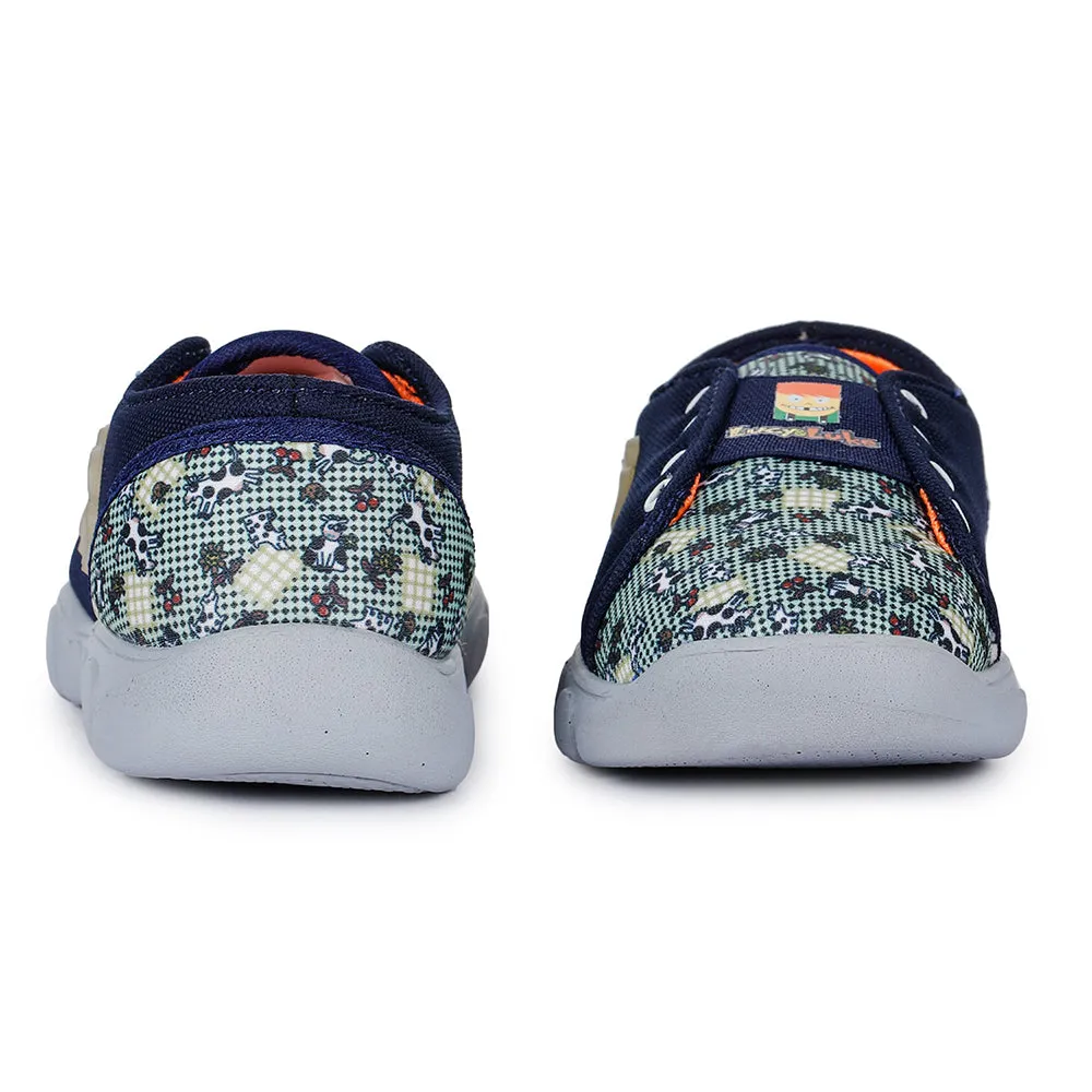 Lucy & Luke Casual Blue Non-Lacing Shoes For Kids FLYNN-15 By Liberty