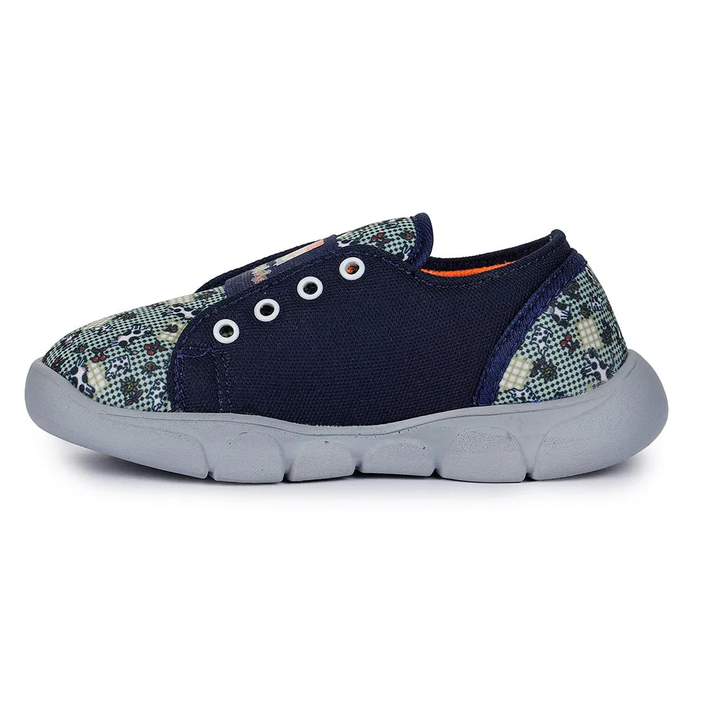 Lucy & Luke Casual Blue Non-Lacing Shoes For Kids FLYNN-15 By Liberty