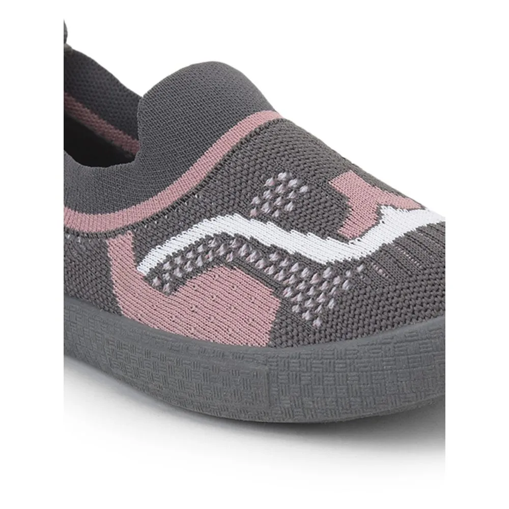 Lucy & Luke (Grey) Casual Non Lacing Shoes For Kids 8152-1 By Liberty