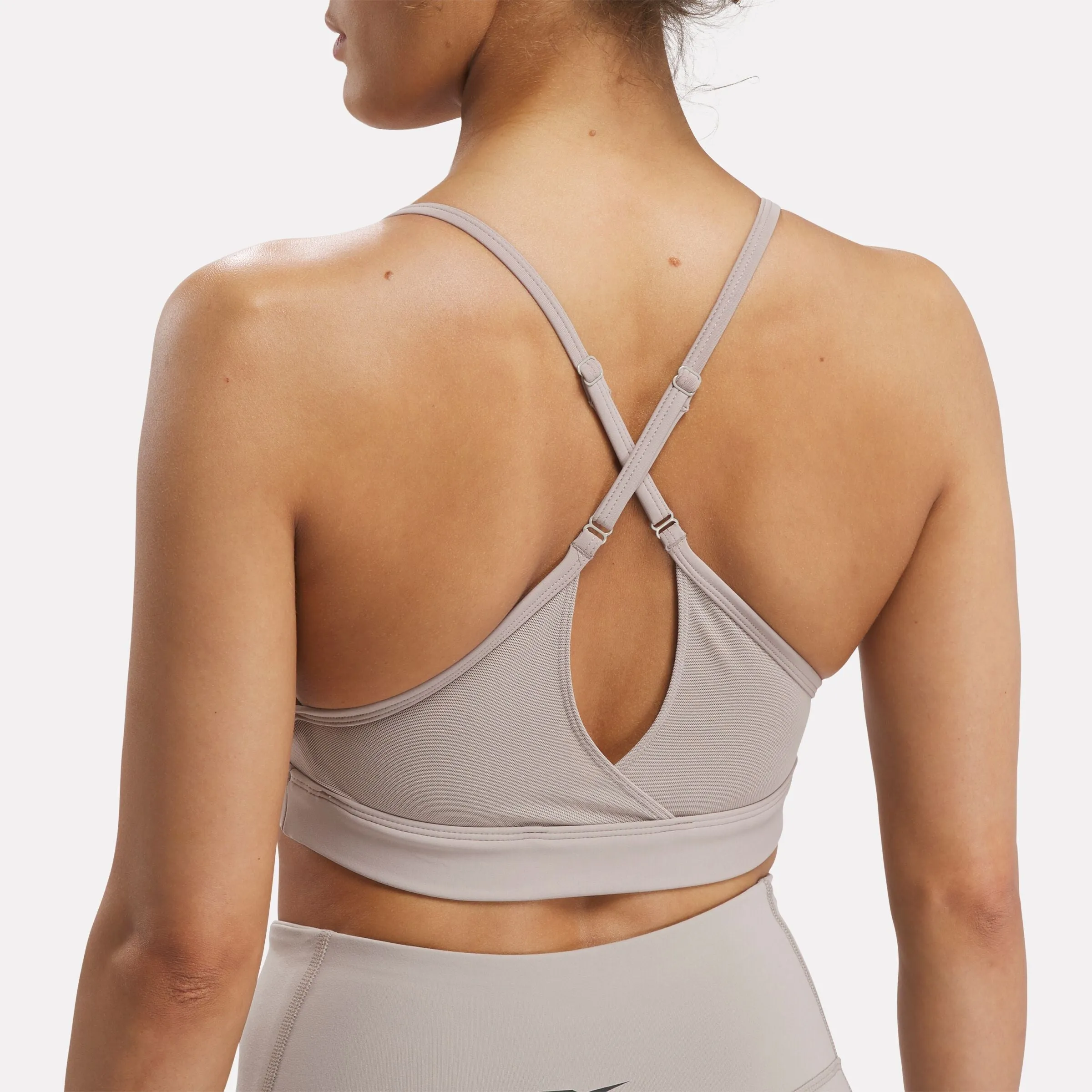 Lux Strappy Sports Bra Ash