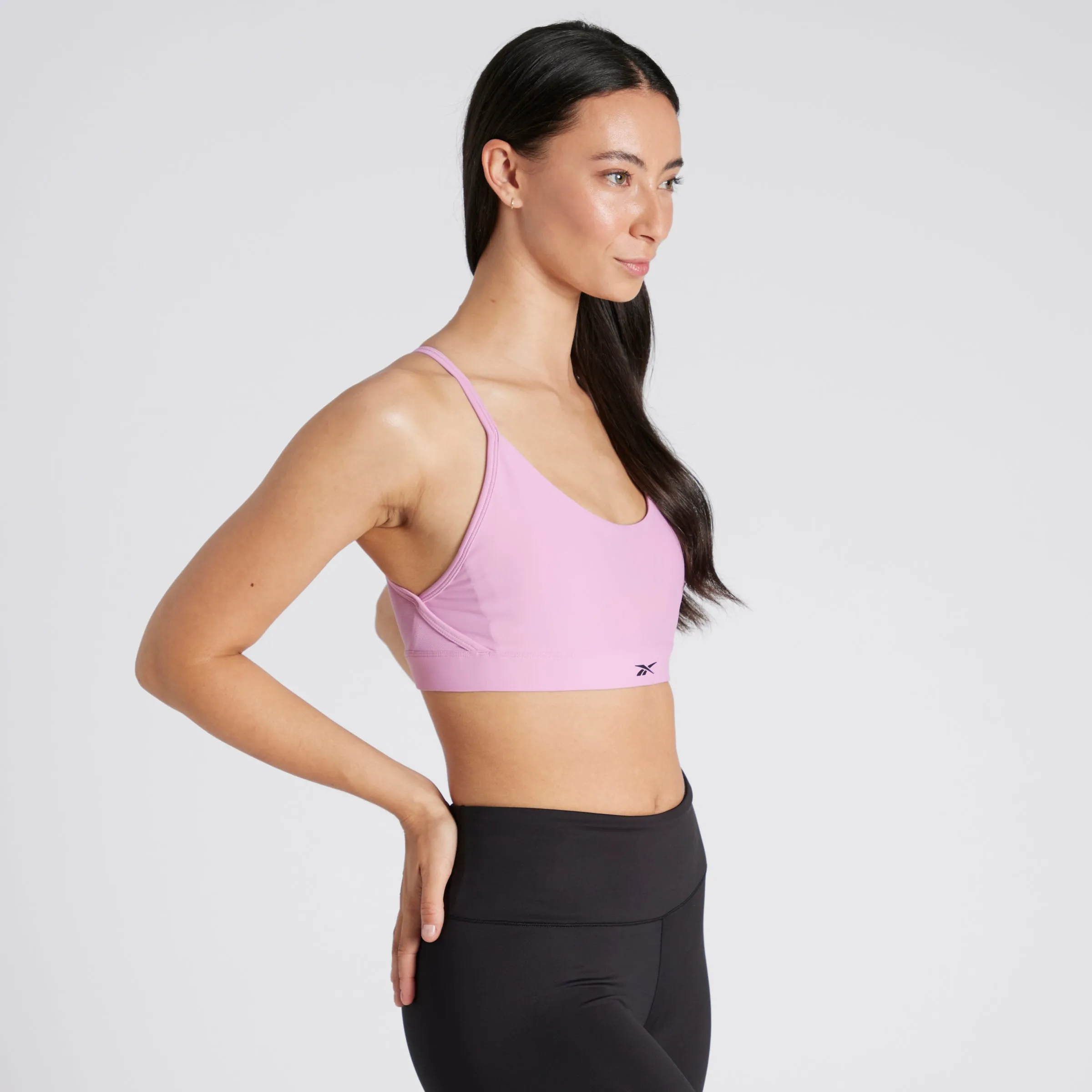 Lux Strappy Sports Bra Jasmine Pink