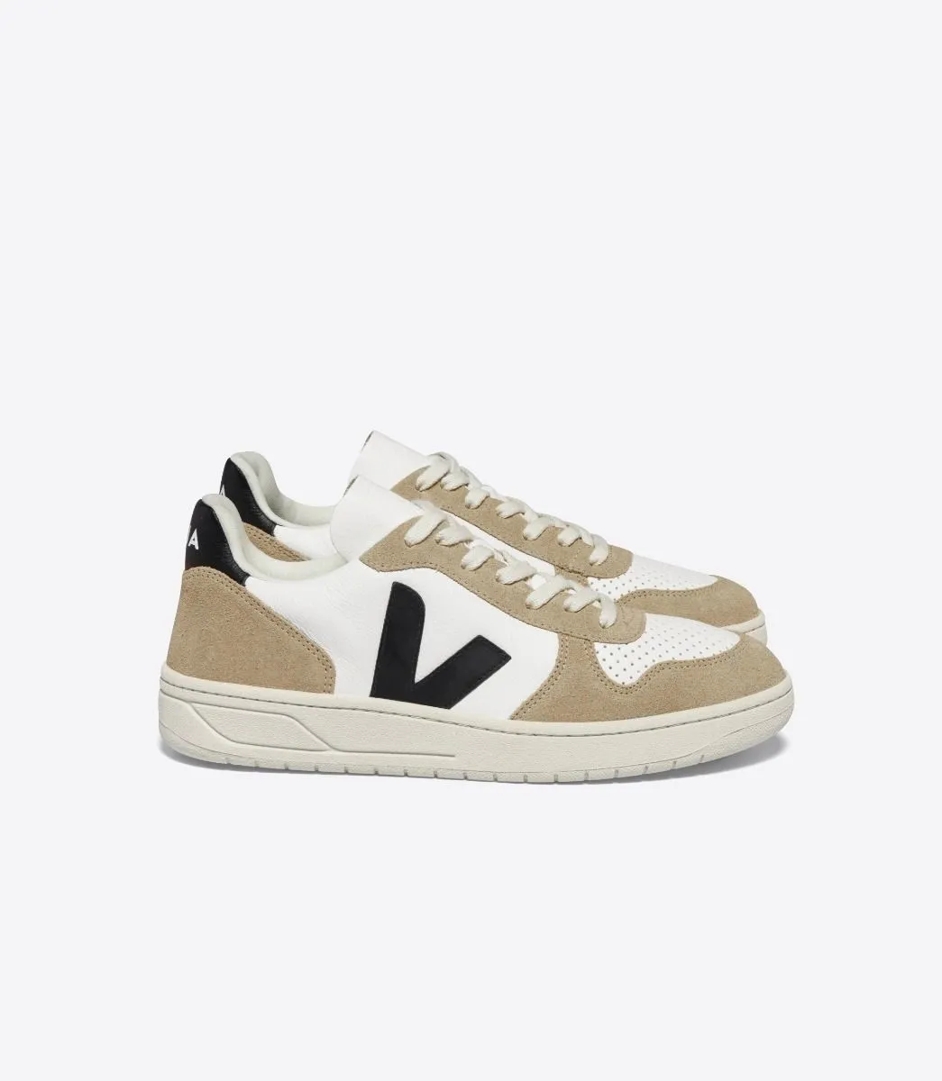 Men's V-10 Chromefree Leather White Black Sahara