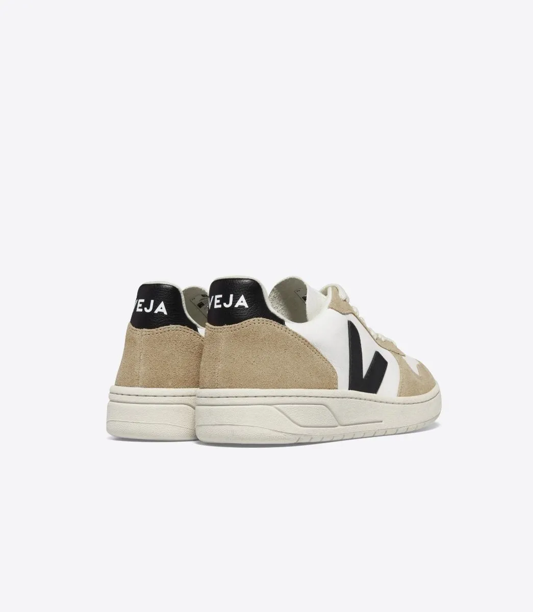 Men's V-10 Chromefree Leather White Black Sahara