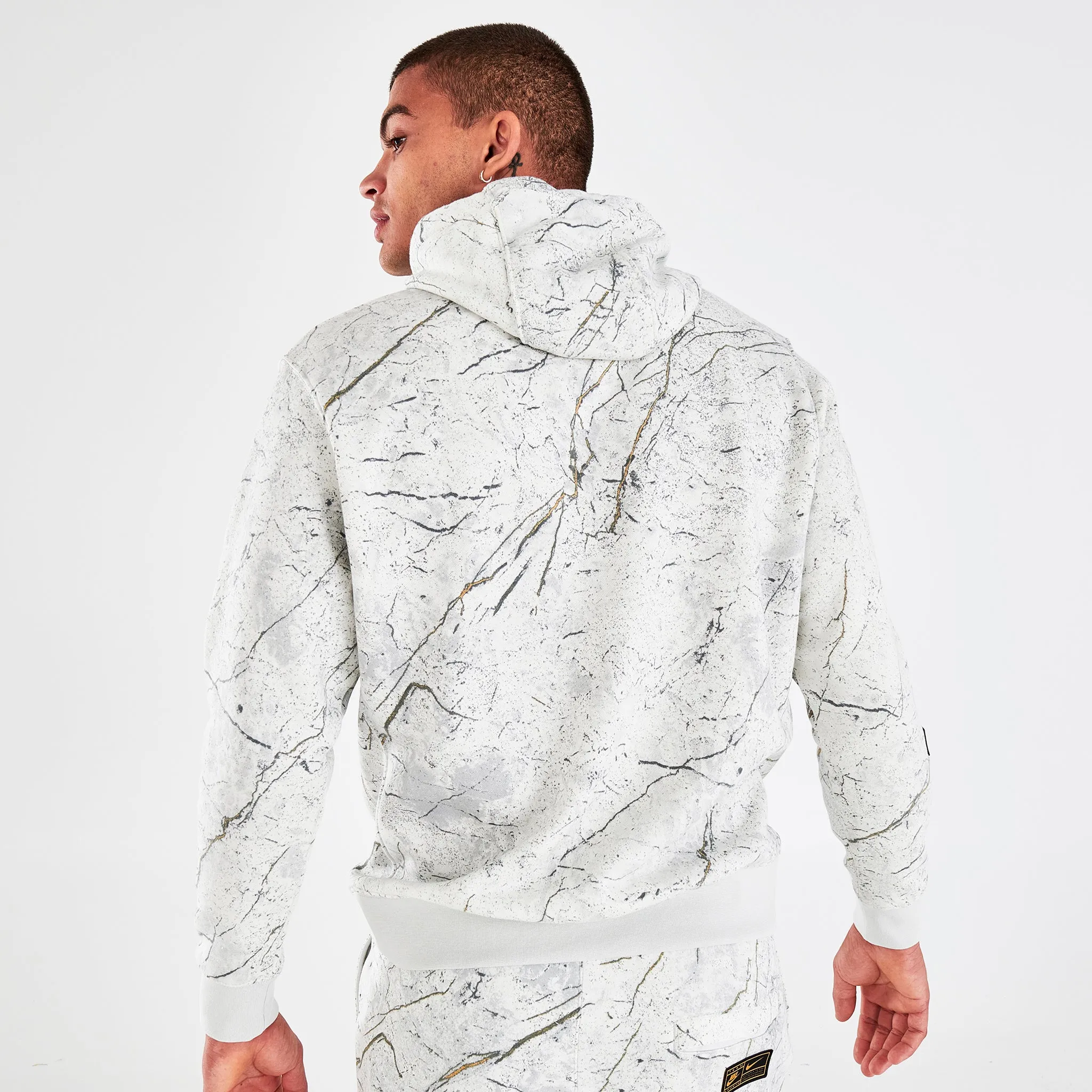 Nike Sportswear Club Fleece Pullover Hoodie Woodland Camo / Photon Dust