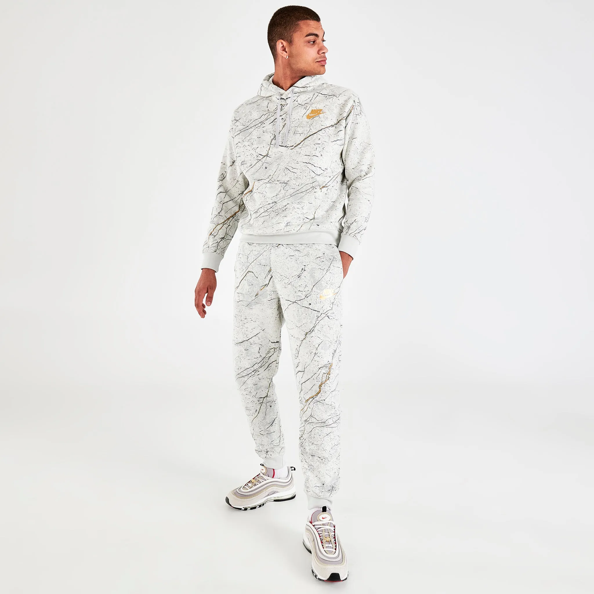 Nike Sportswear Club Fleece Pullover Hoodie Woodland Camo / Photon Dust