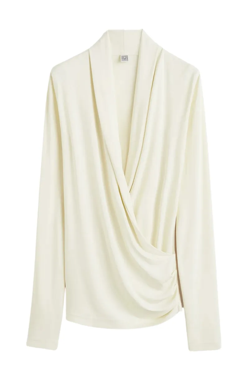 Overlapped Jersey Top