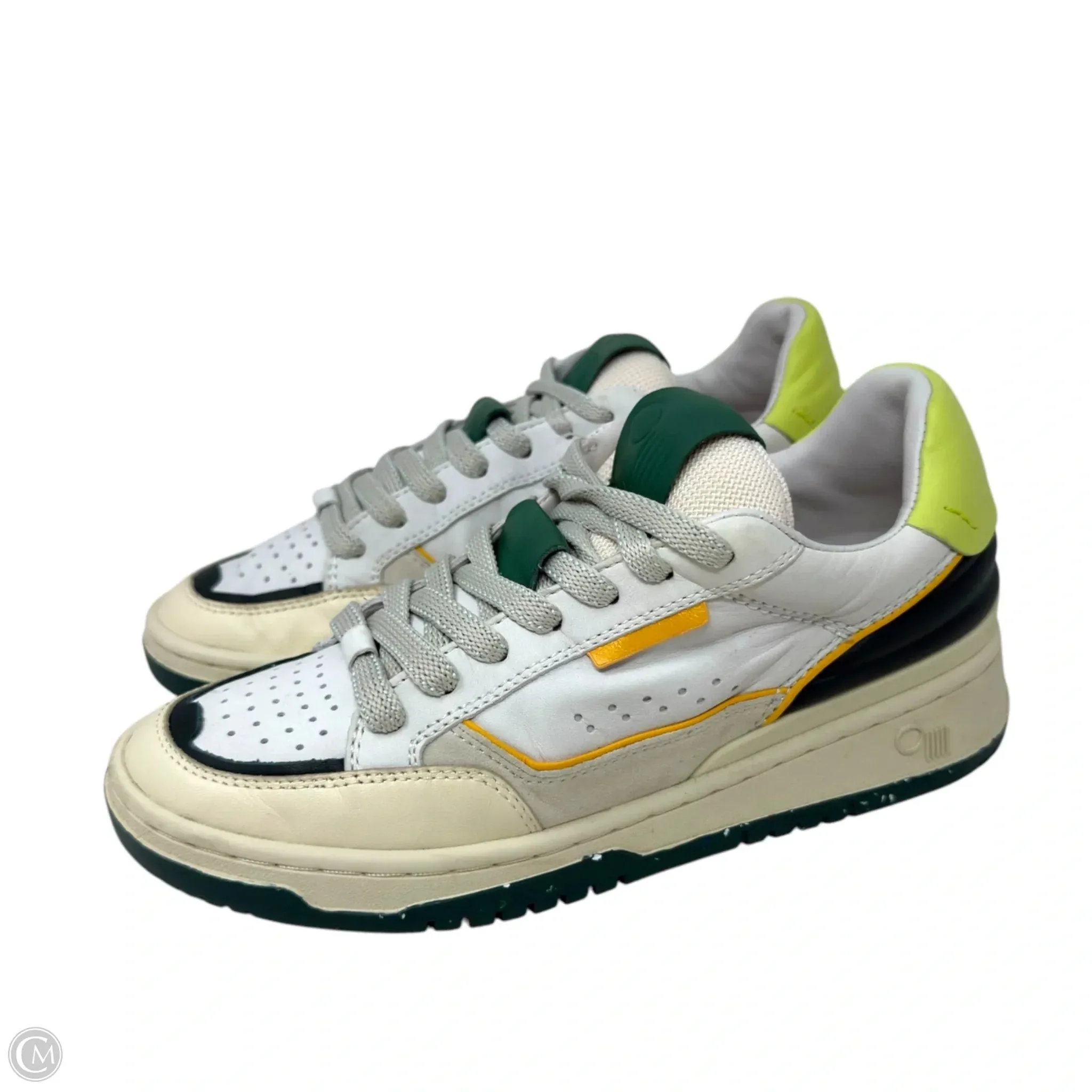 Paris Sneakers By Oncept In Ivory/Green, Size: 6