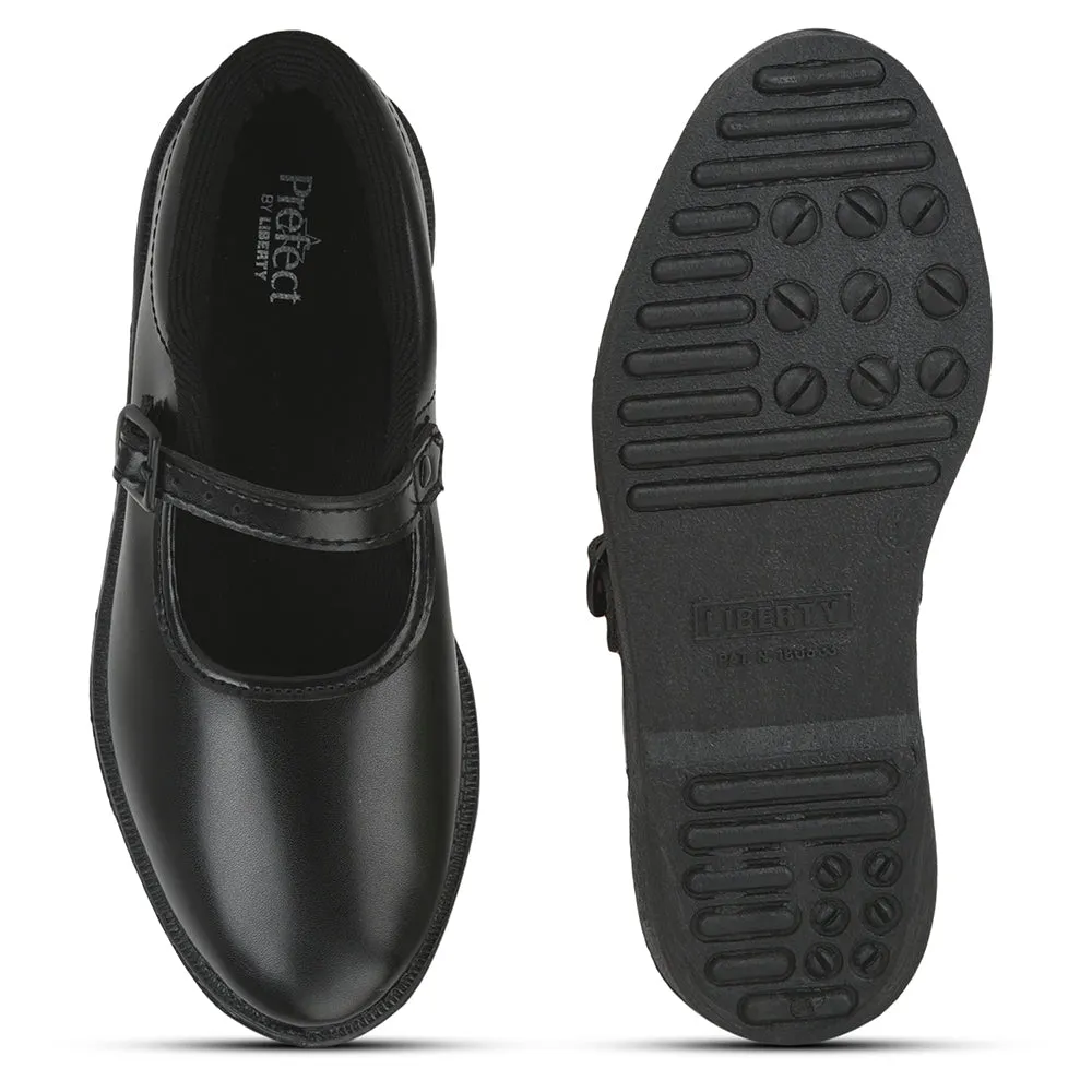 Prefect Black Ballerina Dress School Shoes For Kids S/GIRL (N) By Liberty