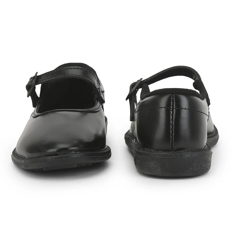 Prefect Black Ballerina Dress School Shoes For Kids S/GIRL (N) By Liberty